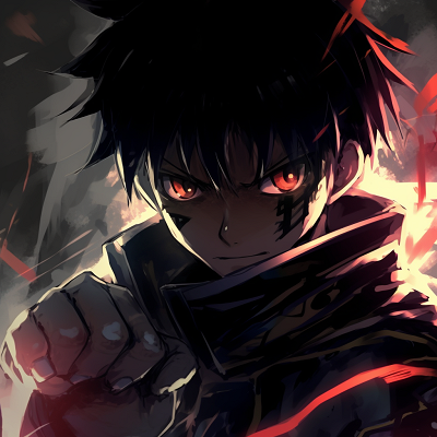 Image For Post Action Scene with Black Anime Character - black anime character pfp