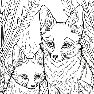 Image For Post | Highly detailed fox image; intricate patterns and creative interpretations.printable coloring page, black and white, free download - [Fox Coloring Pages ](https://hero.page/coloring/fox-coloring-pages-artistic-printable-and-fun-designs)