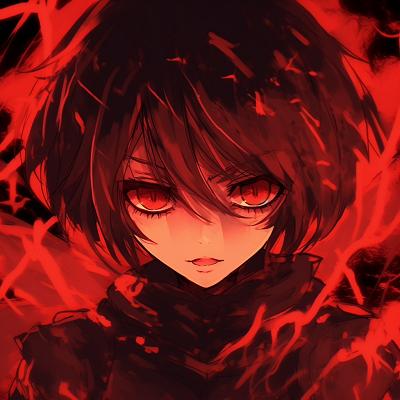 Image For Post Crimson Rage - animated red anime pfp