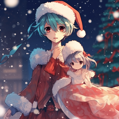 Image For Post | Hatsune Miku in a Christmas dress, holding a snowflake, soft colors and fine details. christmas anime pfp - [anime christmas pfp optimized space](https://hero.page/pfp/anime-christmas-pfp-optimized-space)