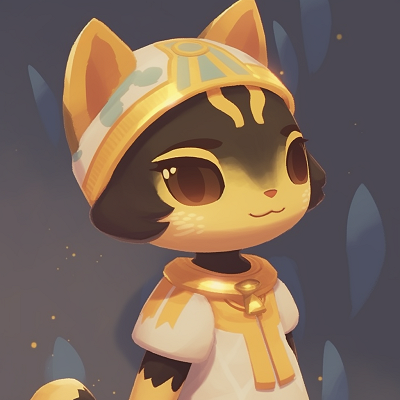 Image For Post | Close-up of Ankha's eyes, gleaming in golden hue, a symbol of her regal character. cat-themed animal crossing pfp - [animal crossing pfp art](https://hero.page/pfp/animal-crossing-pfp-art)