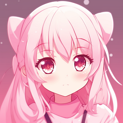 Image For Post | Anime character with predominantly pink design elements, vibrant colors and detailed costume design. animated pink anime pfps - [Pink Anime PFP](https://hero.page/pfp/pink-anime-pfp)