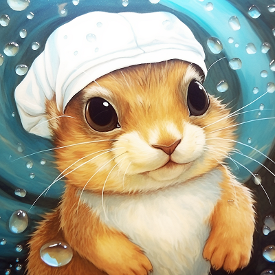 Image For Post | Anime styled squirrel with rich texture and sparkly eyes. endearing animal pfp - [Animal pfp Deluxe](https://hero.page/pfp/animal-pfp-deluxe)