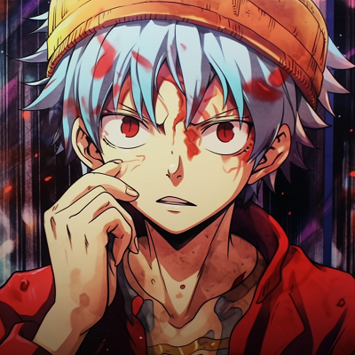 Image For Post | Luffy's determined expression, bold lines and vivid shades of red. iconic anime characters pfp - [anime characters pfp Top Rankings](https://hero.page/pfp/anime-characters-pfp-top-rankings)