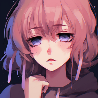 Image For Post | Close-up of the anime girl's eyes filled with sadness, emphasizes on minute details and use of diverse color palette. aesthetic anime girl with sad pfp - [Sad PFP Anime](https://hero.page/pfp/sad-pfp-anime)
