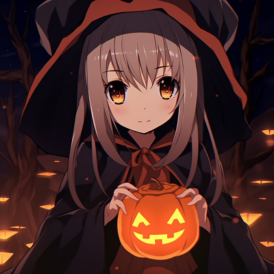 Image For Post | Profile picture of a female anime character styled as a vampire with glowing red eyes and fangs. anime halloween pfp unison - [Anime Halloween PFP Collections](https://hero.page/pfp/anime-halloween-pfp-collections)