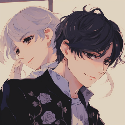 Image For Post Yuri and Victor in Ice Skating Attires - aesthetically pleasing anime pfp matching