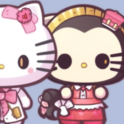 Image For Post | Hello Kitty characters under shared umbrella, cool colors and raining background. hello kitty matching pfp designs pfp for discord. - [matching pfp hello kitty, aesthetic matching pfp ideas](https://hero.page/pfp/matching-pfp-hello-kitty-aesthetic-matching-pfp-ideas)