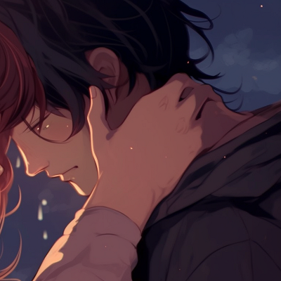 Image For Post | Two characters under a moonlit sky, rich color palette and detailed expressions. anime matching pfp romantic couple pfp for discord. - [anime matching pfp couple, aesthetic matching pfp ideas](https://hero.page/pfp/anime-matching-pfp-couple-aesthetic-matching-pfp-ideas)