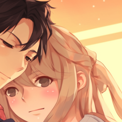 Image For Post | Two characters sharing joyous smiles, warm colors and delicate details. horimiya matching pfp icons pfp for discord. - [horimiya matching pfp, aesthetic matching pfp ideas](https://hero.page/pfp/horimiya-matching-pfp-aesthetic-matching-pfp-ideas)