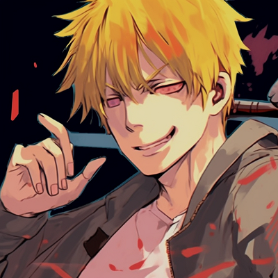 Image For Post | Two characters in aggressive battle poses, bold outlines and vivid colors. chainsaw man anime matching pfp pfp for discord. - [chainsaw man matching pfp, aesthetic matching pfp ideas](https://hero.page/pfp/chainsaw-man-matching-pfp-aesthetic-matching-pfp-ideas)