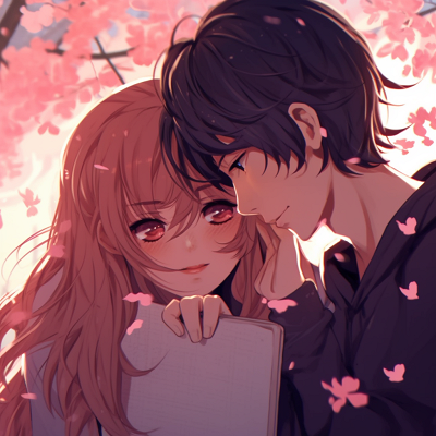 Image For Post | Anime couple enjoying cherry blossom season, vivid colors and detailed flower petals. emotive couple anime matching pfp pfp for discord. - [Couple Anime Matching PFP Inspiration](https://hero.page/pfp/couple-anime-matching-pfp-inspiration)