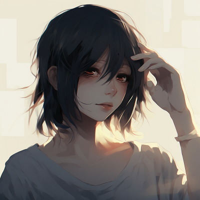 Image For Post | Anime character at dusk, with a glum expression, using dim lighting, and contrasting colors to highlight the sunset. aesthetic depressed anime pfp pfp for discord. - [Anime Depressed PFP Collection](https://hero.page/pfp/anime-depressed-pfp-collection)