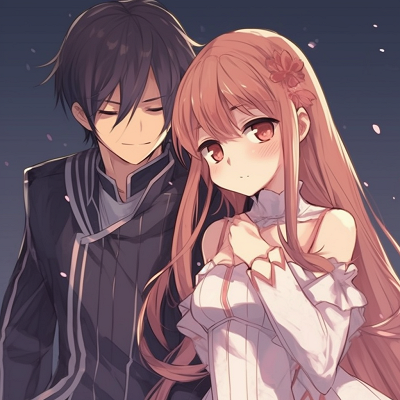 Image For Post | Focusing on Kirito and Asuna's faces, prominent expressions and vibrant colors. eminent anime pfp couples pfp for discord. - [anime pfp couple optimized search](https://hero.page/pfp/anime-pfp-couple-optimized-search)