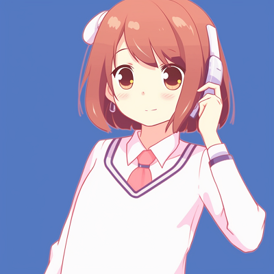Image For Post | Yui Hirasawa in her school uniform, bright colors and simplified designs. anime themed pfp for school pfp for discord. - [Cute Profile Pictures for School Collections](https://hero.page/pfp/cute-profile-pictures-for-school-collections)