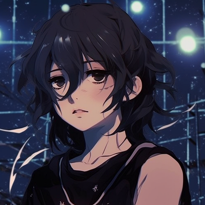 Image For Post | Image of a sorrowful anime character gazing into the starry night, characterised by an intense focus on character's expressions and the nighttime sky's cool hues. anime depressed pfp: unique variants pfp for discord. - [Anime Depressed PFP Collection](https://hero.page/pfp/anime-depressed-pfp-collection)