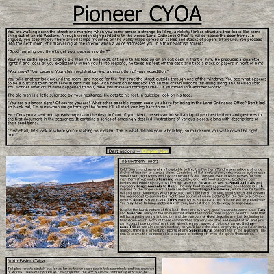 Image For Post Pioneer CYOA by ScottishAnon