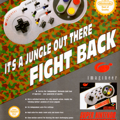 Image For Post Imagineer Game Commander  2 - SNES Controller | Advertisement From Gaming Magazine From The Early 90's