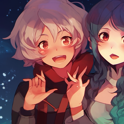 Image For Post | Four characters gazing at a starry sky, vibrant colors and radiant expressions. girly matching pfp for 4 friends pfp for discord. - [matching pfp for 4 friends, aesthetic matching pfp ideas](https://hero.page/pfp/matching-pfp-for-4-friends-aesthetic-matching-pfp-ideas)
