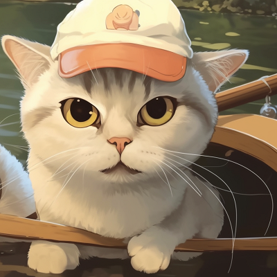 Image For Post | Two cat characters fishing together near a calm pond, using cool and natural colors. cute couple cat matching pfp pfp for discord. - [cute cat matching pfp, aesthetic matching pfp ideas](https://hero.page/pfp/cute-cat-matching-pfp-aesthetic-matching-pfp-ideas)
