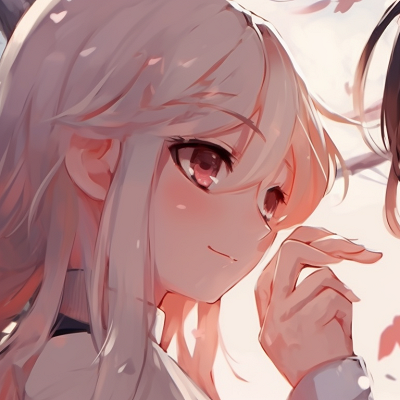 Image For Post | Two characters in a dewy morning setting, sharing a silent moment.  ideas for cute anime matching pfp pfp for discord. - [cute anime matching pfp, aesthetic matching pfp ideas](https://hero.page/pfp/cute-anime-matching-pfp-aesthetic-matching-pfp-ideas)