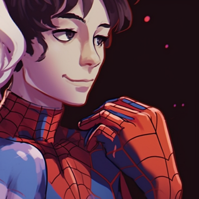 Image For Post | Miles and Gwen, vibrant color palette, both wearing spider suits. artistic miles and gwen matching pfp pfp for discord. - [miles and gwen matching pfp, aesthetic matching pfp ideas](https://hero.page/pfp/miles-and-gwen-matching-pfp-aesthetic-matching-pfp-ideas)