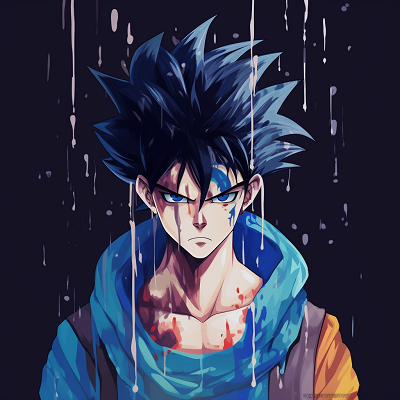 Image For Post | A dripped Goku in blue, beautifully rendering his strong features. superb drip anime themes pfp for discord. - [Ultimate Drippy Anime PFP](https://hero.page/pfp/ultimate-drippy-anime-pfp)