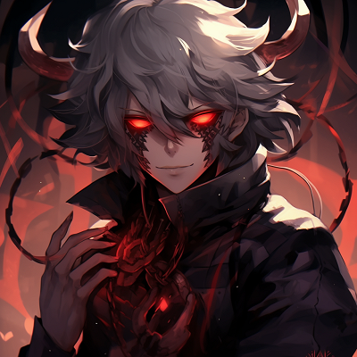 Image For Post | Anime demon character with glowing eyes, noir-heavy shadows, and red accents. prime anime demon pfp pfp for discord. - [Anime Demon PFP Collection](https://hero.page/pfp/anime-demon-pfp-collection)