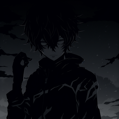 Image For Post | Silhouetted figure of an anime character, exuding dark and moody aesthetic. anthology of anime pfp dark aesthetic pfp for discord. - [anime pfp dark aesthetic Collection](https://hero.page/pfp/anime-pfp-dark-aesthetic-collection)