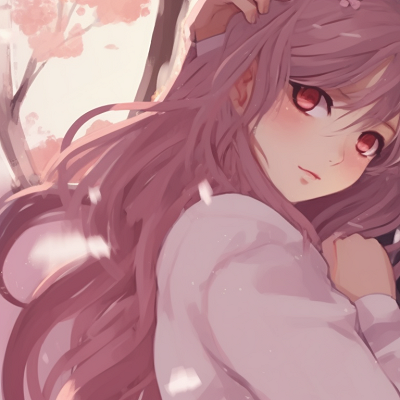 Image For Post | Two characters under sakura blossoms, soft pink hues and dramatic lines. endearing matching couple pfp pfp for discord. - [matching couple pfp, aesthetic matching pfp ideas](https://hero.page/pfp/matching-couple-pfp-aesthetic-matching-pfp-ideas)