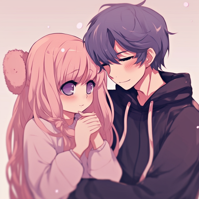 Image For Post | An adorable chibi-style anime couple in a loving embrace, featuring soft, pastel colors and rounded shapes. adorable anime pfp couple ideas pfp for discord. - [anime pfp couple optimized search](https://hero.page/pfp/anime-pfp-couple-optimized-search)