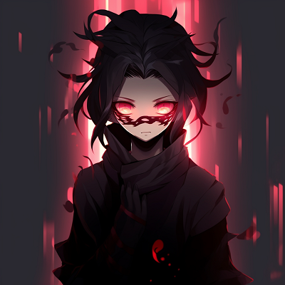 Image For Post | Nezuko Kamado's intense stare, focusing on her glowing pink eyes and bamboo gag. creative demon anime pfp pfp for discord. - [Demon Anime PFP](https://hero.page/pfp/demon-anime-pfp)