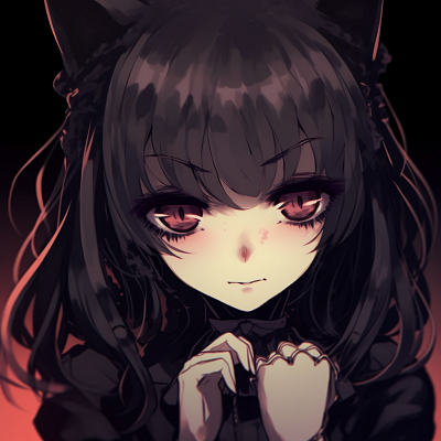Image For Post | Dark-haired gothic anime girl, high contrast between pale skin and dark hair, intricate hair details and choker. adorable goth anime girl pfp pfp for discord. - [Goth Anime Girl PFP](https://hero.page/pfp/goth-anime-girl-pfp)