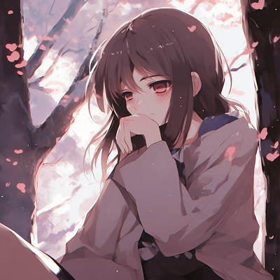 Image For Post | Sad anime girl portrayed on a moonlit night, ethereal colors and adapted shading. sad anime characters pfp pfp for discord. - [depressed anime girl pfp](https://hero.page/pfp/depressed-anime-girl-pfp)