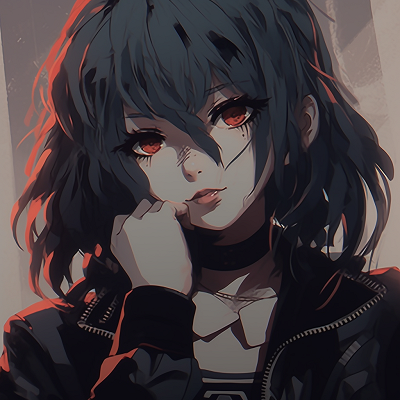 Image For Post | Detailed close-up of a grunge style Anime Girl, emphasis on strong contours and dark colors. stunning grunge anime girl aesthetics - [Superior Anime Grunge Pfp](https://hero.page/pfp/superior-anime-grunge-pfp)