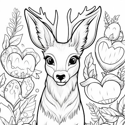Image For Post Forest Animals' Day of Love - Printable Coloring Page