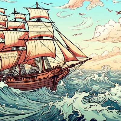 Image For Post Nautical Sketch Wallpaper Old Time Sailor's Spirit - Wallpaper