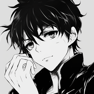 Image For Post | Classic anime hero in black and white, showcasing simplified design and stark contrasts. classic black and white anime pfp - [Black and white anime pfp](https://hero.page/pfp/black-and-white-anime-pfp)