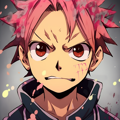 Image For Post | Natsu from Fairy Tail grinning broadly, emphasis on the mouth and vivid colors. brainstorming funny anime pfps - [Funny Anime PFP Gallery](https://hero.page/pfp/funny-anime-pfp-gallery)