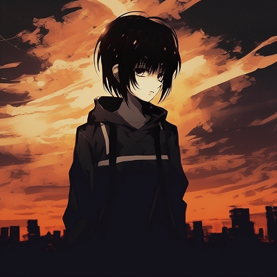 Image For Post | Anime boy with sorrowful stare, emphasis on eyes and use of desaturated colours. emotive depressed pfp boys - [Depressed Anime PFP Collection](https://hero.page/pfp/depressed-anime-pfp-collection)
