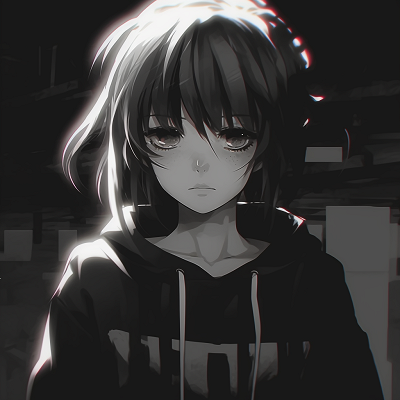 Image For Post | Profile view of a sorrowful anime girl with stylistic lines and soft hues. sad anime pfp female - [Anime Sad Pfp Central](https://hero.page/pfp/anime-sad-pfp-central)