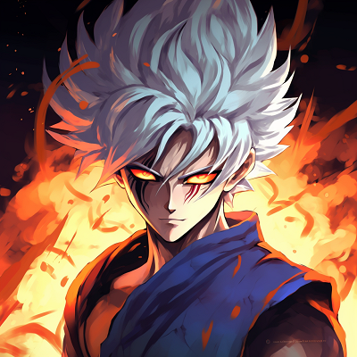 Image For Post | Goku during the Super Saiyan transformation, bold outlines and bright color contrast. 4k anime character profile photos - [anime pfp 4k Highlights](https://hero.page/pfp/anime-pfp-4k-highlights)