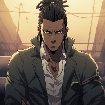Image For Post Zoomed In on Dutch - enticing male black anime characters pfp