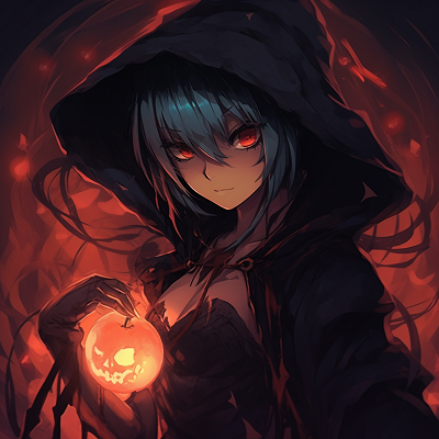 Image For Post | Osamu Dazai styled as Halloween, dark color theme with mysterious aura. anime halloween pfp style - [Anime Halloween PFP Collections](https://hero.page/pfp/anime-halloween-pfp-collections)