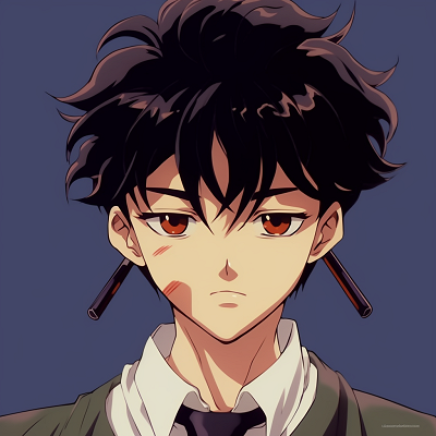 Image For Post | Close-up portrait of a 90s anime boy with distinct thick outlines and vibrant colors. vintage 90s anime pfp boy - [90s anime pfp universe](https://hero.page/pfp/90s-anime-pfp-universe)