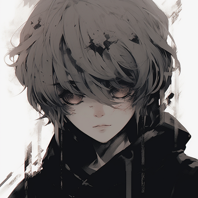 Image For Post | Kaneki engulfed in shadows, high contrast and a play of light and darkness. best anime aesthetic pfp collections - [Anime Aesthetic PFP World](https://hero.page/pfp/anime-aesthetic-pfp-world)