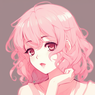Image For Post | Anime girl with sparkling eyes and blush pink hair, perfect use of moe style. cute pink anime pfps for girls - [Pink Anime PFP](https://hero.page/pfp/pink-anime-pfp)