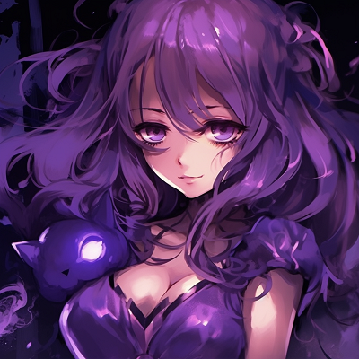 Image For Post Royal Noble Twilight - elegant purple anime pfp girls