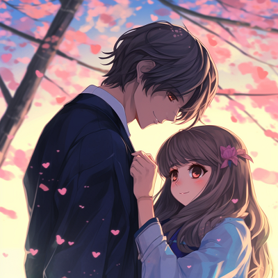 Image For Post | Couple taking a stroll under the moon, soft shades and glowing elements. romantic anime couple pfp - [Anime Couple pfp](https://hero.page/pfp/anime-couple-pfp)