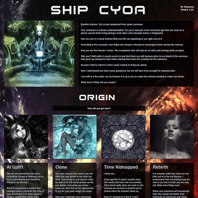 Image For Post Ship CYOA + DLC by Танасинн